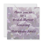Purple Wisteria Bridal Shower Invitation Square
