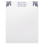 Purple Wisteria Coordinating Items Letterhead