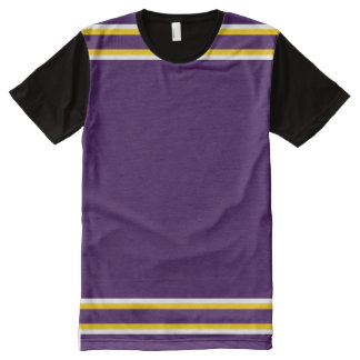 purple and gold women's apparel
