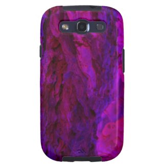 Purple Wood Bark Textures Galaxy SIII Case