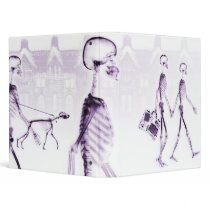 Purple X-Ray Skeletons Afternoon Stroll Binder