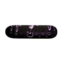 Purple X-Ray Skeletons Midnight Stroll Skateboard