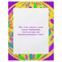 purple yellow circle flyers by DonnaGraysonAbstract purple yellow circle flyers