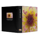 Purple & Yellow Dahlia binders by HortusFloridus Purple & Yellow Dahlia binders