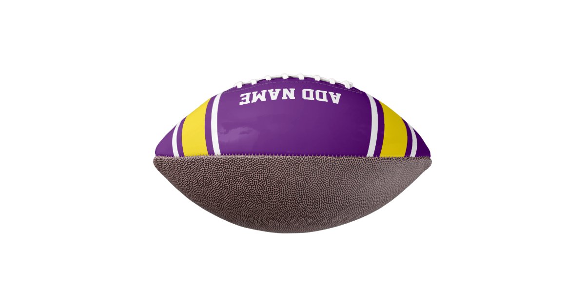 PurpleYellow Football Jersey Stripes Zazzle