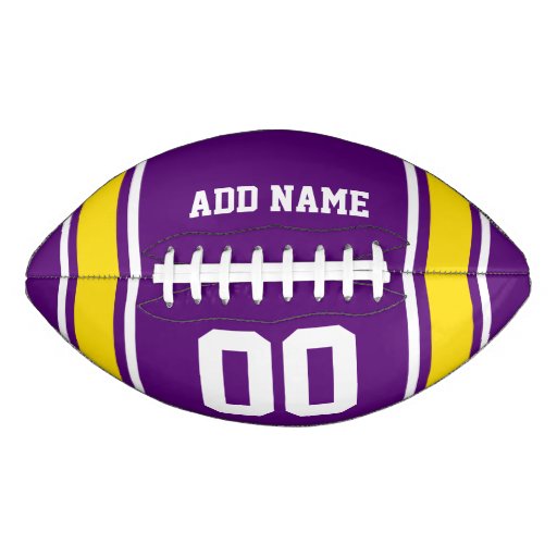 Purple|Yellow Football Jersey Stripes | Zazzle