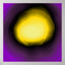 Purple, Yellow spiral abstract acrylic painting Poster