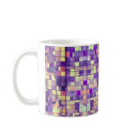 Purple & Yellow Tiles: Coffee Mugs