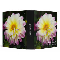 Purple, Yellow & White Dahlia binders by HortusFloridus Purple, Yellow & White Dahlia binders