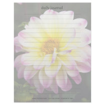 Purple, Yellow & White Dahlia letterhead