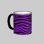 Purple Zebra Mug mugs