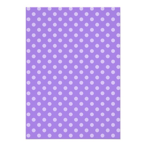 Purple Zebra Polka Dot Baby Shower Invitations