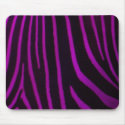 Purple Zebra Print mousepads by BrattiGrl Purple Zebra Print mousepads