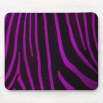 Purple Zebra Print mousepads