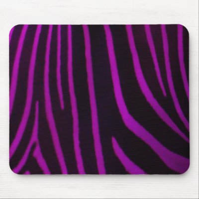 Purple Zebra Print Mouse Pads by BrattiGrl