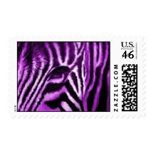 Purple Zebra Print Stamps