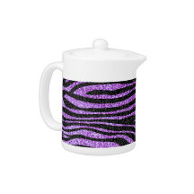 Purple Zebra stripe pattern (faux glitter bling)
