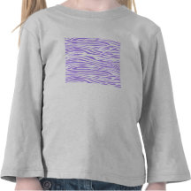 Purple Zebra stripe pattern T Shirt