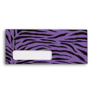 Purple Zebra Stripes Envelopes envelope