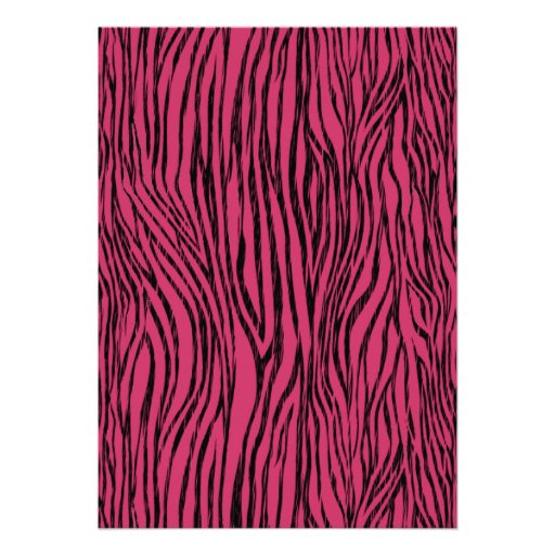 Purple Zebra Stripes Retirement Party Invitations