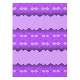 Purple Zigzag Design Tablecloth