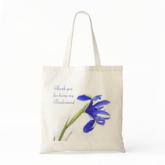 PurpleI Iris Flower Wedding Favour Bag for Bridesm bag