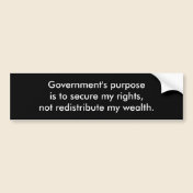 Purpose of Government bumper stickers