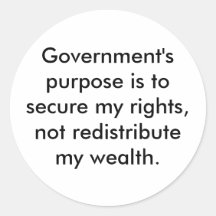 Purpose of Government stickers