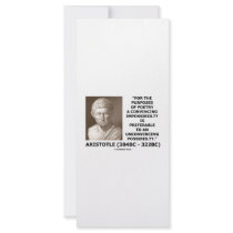 Purposes Of Poetry Convincing Impossibility Quote Rack Card