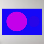 Púrpura azul poster
