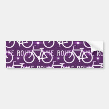 Púrpura del modelo del ciclista de la bici de Fixi Pegatina De Parachoque
