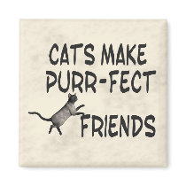 Purr-fect Friends magnets