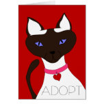 Purr-fect Moira ADOPT Cards - customizable