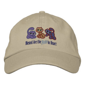 Purr in Heart embroideredhat
