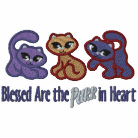 Purr in Heart embroideredshirt