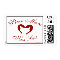 Purr More, Hiss Less Postage Stamp
