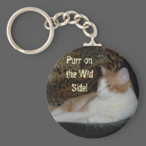 Purr on the Wild Side Keychain keychains