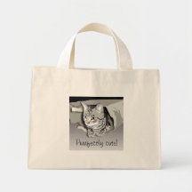 Purrfectly cute! canvas bags