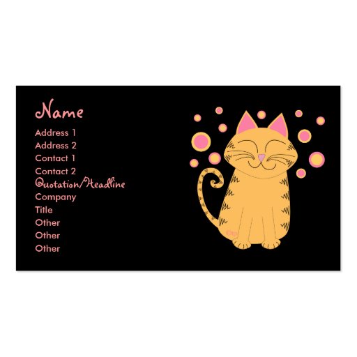 Purrfectly Sane Cat Lady Business Cards