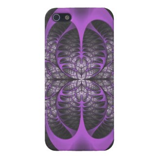 Purrplexing Purple Fractal Abstract Cases