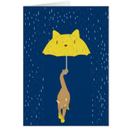 Purrrfectly Dry card