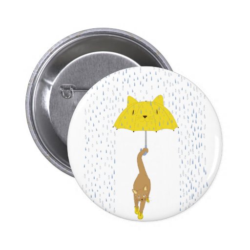 Purrrfectly Dry Pinback Button