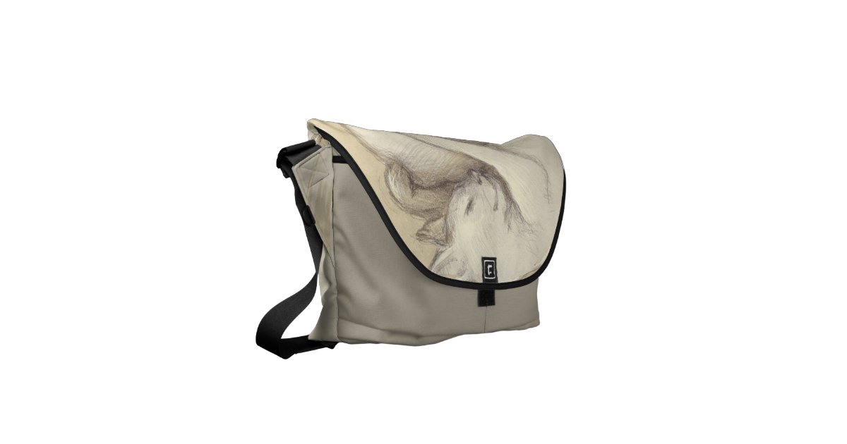 Purse cat sleeping courier bag Zazzle