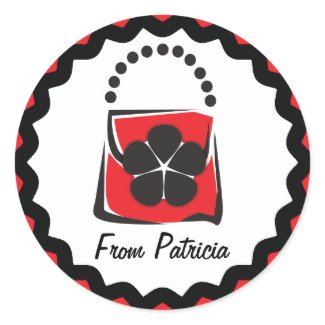 Purse Gift Label sticker