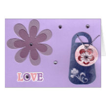 Purse Love Girly Card