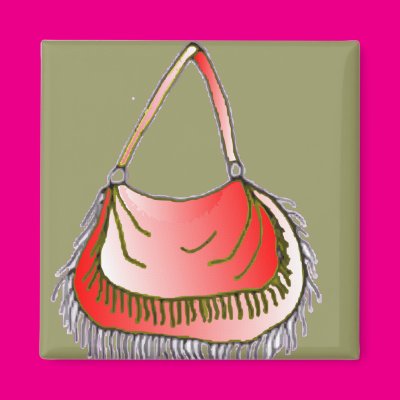Purse with Fringe Magnet Zazzle_magnet