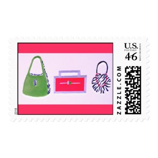 Purses are... a girls best friend postage stamp