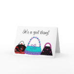 Purses/bags blank card