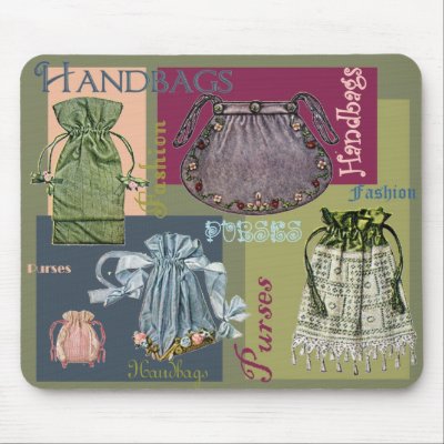 Purses, Handbags, and Fashion Mouse Mat Zazzle_mousepad