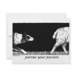 Pursue your passion Border Collie Personalized Invitation